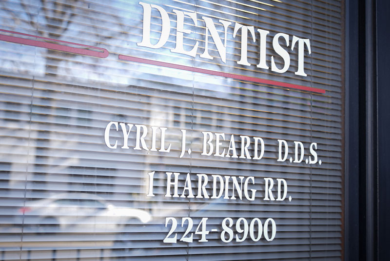 sign on door