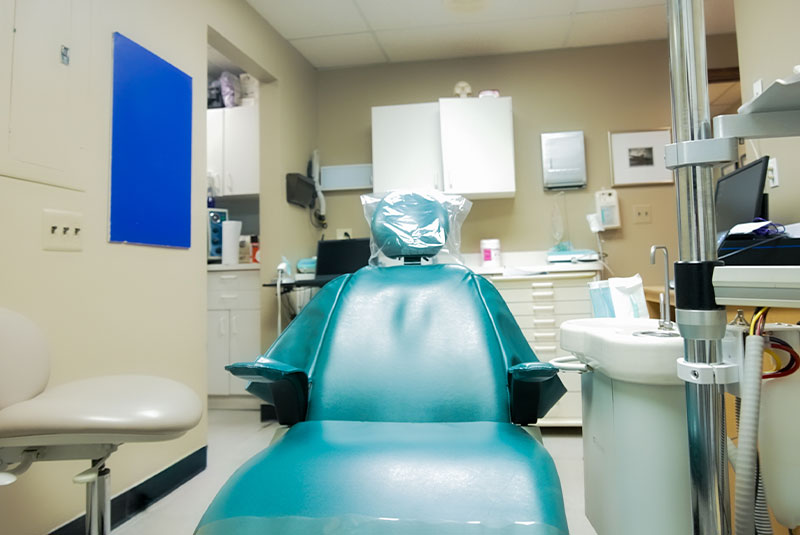 waiting room chair up close