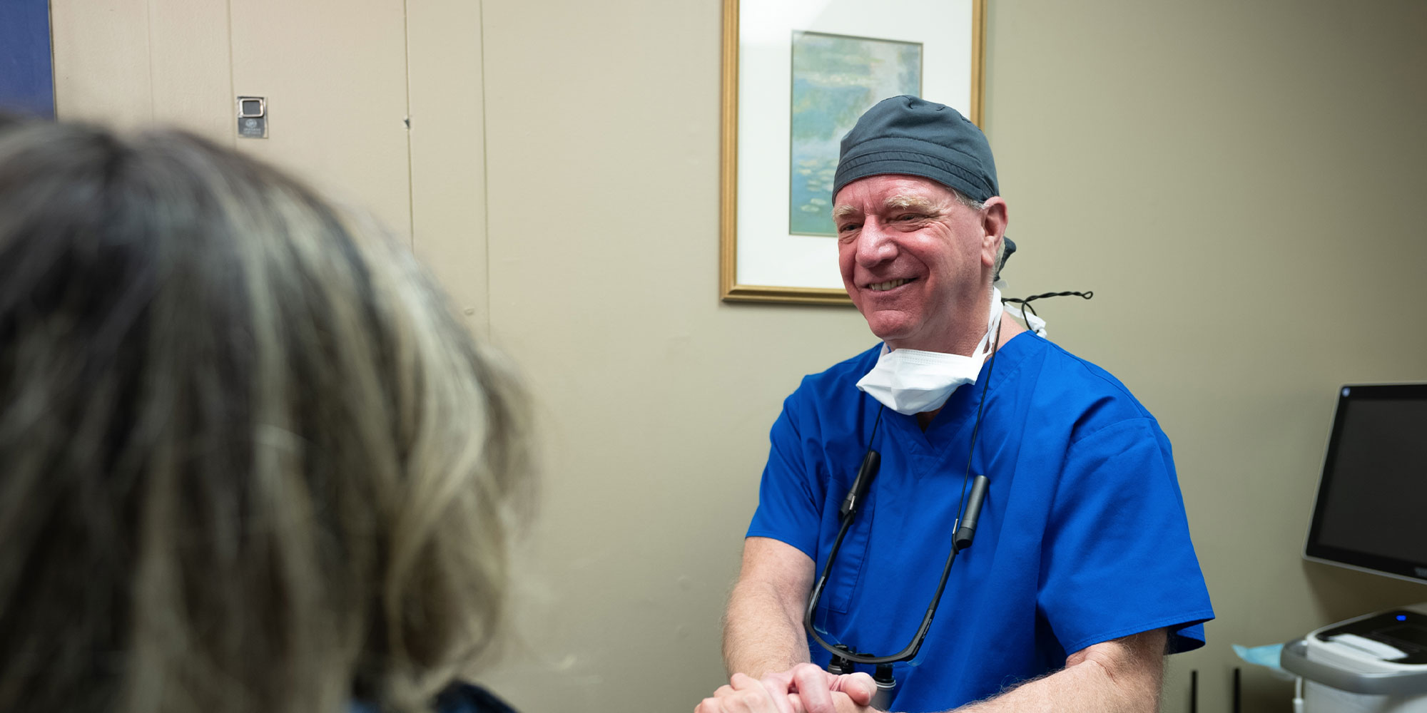 dr beard talking to patient